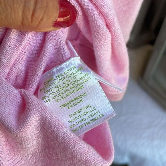 Lily Pulitzer Pink Cool Knit Long sleeve top Cobo Sweater - XS- Great Condition - Picture 11 of 12